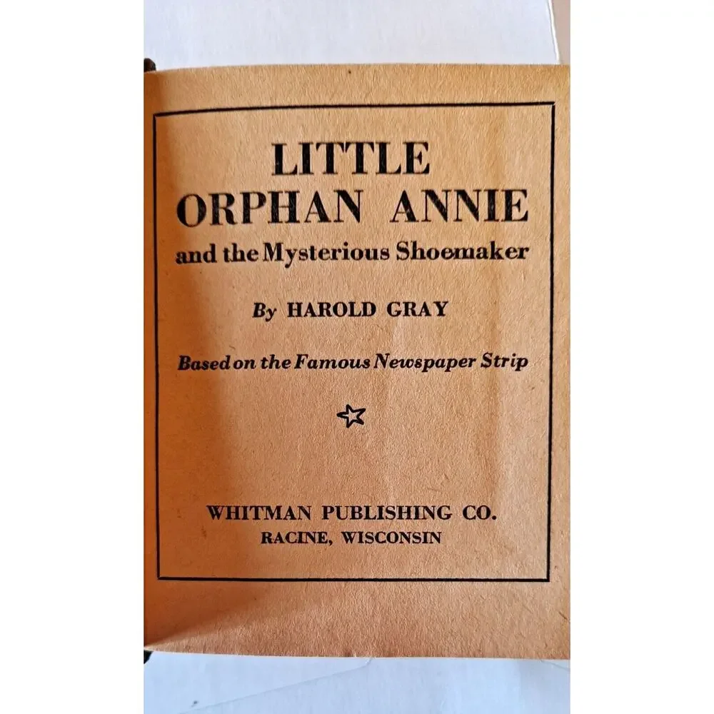 Little Orphan Annie and the Mysterious Shoemaker, by Harold Gray 1938